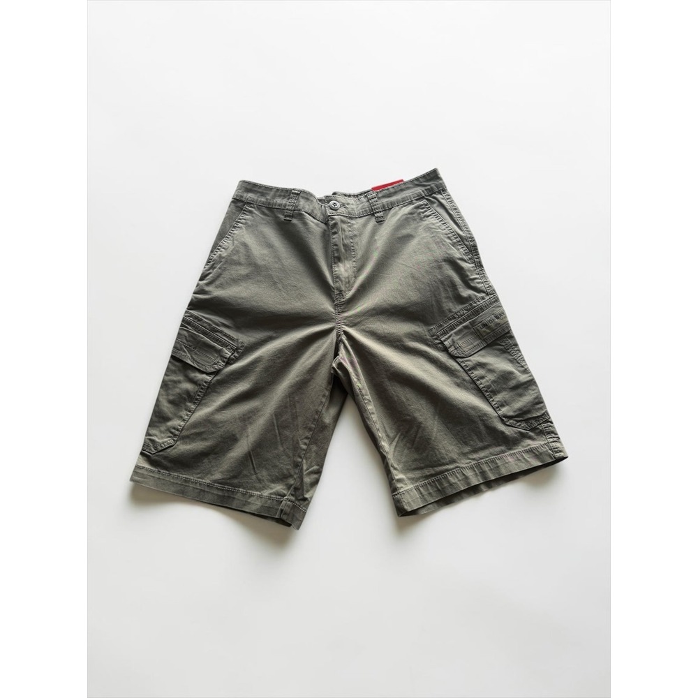 Unionbay Mens Cargo Shorts Olive Green Size 34 NWT Cotton Blend Stretch Utility